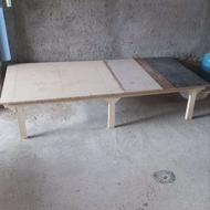 تخت چوبی تک نفره