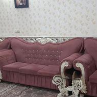 مبلمان هفت نفره بامیزعسلی