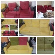مبل 9نفره با میز وعسلی هاش کاور سفارشی هم دارد