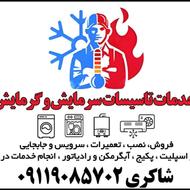 نصب و تعمیر انواع کولر وپکیج درمحل خدمات فنی شاکری