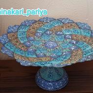 شیرینی خوری مسی میناکاری