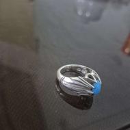انگشتر فیروزه رکاب اشک فدیوم سایز 57