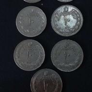 سکه 10 / 5 ریالی پهلوی ، شاهنشاهی تاریخ کمیاب
