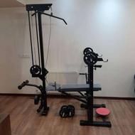 دستگاهبدنسازی چندین کاره تاشو وزنه دمبل هارتل