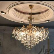 لوستر 8 شاخه کریستالی