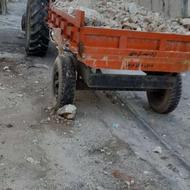 حمل شن ماسه نخاله .تراکتور