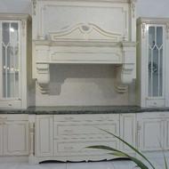 فروش اقساطی کابینت کلاسیک با رنگ پلی اورتان کرم شاین دار