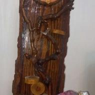 ساعت دیواری چوبی