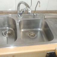 سینک ظرفشویی اخوان با شیرآلات