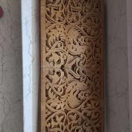 هنر چوبی معرق گل و مرغ