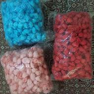 گل های فومی 3 سانتی تزیین شده با تور