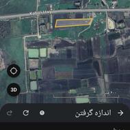 زمین کشاورزی در مسیر جاده بندر امیر آباد