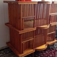 قفس چوبی کار دست ساخته شده از چوب درخت سور