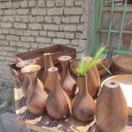 گلدون چوبی چوب گردو