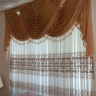 پرده پذیرایی و اتاق خواب
