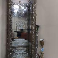 ساعت و ویترین الومینیوم طرح برنج