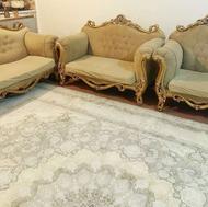 ست مبلمان و میز عسلی