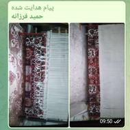 فرش خشت چالشتر2در3خامه جهادیک مترش بافته شده