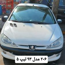 206 مدل 93 تیپ 5 تک برگ سند