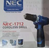 دریل شارژی NEC1712 با 24 ماه گارانتی بی قید و شرط