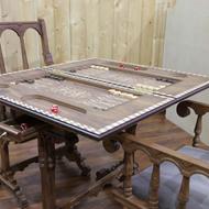 میز دو کاره شطرنج و تخته نرد