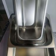 ظرف استیل بن ماری1/1+1/2+1/3عمق15فروشگاه یخچال الکتروبهارآمل