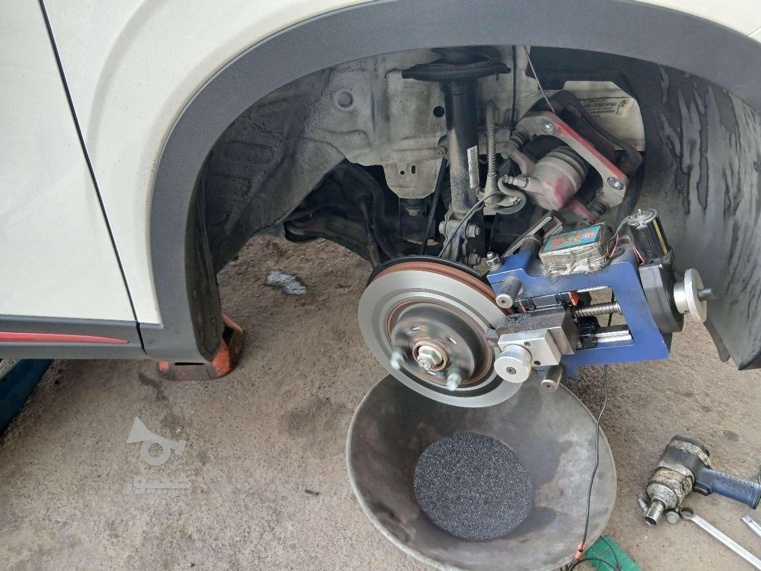 تراش وتابگیری دیسک ترمز