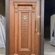درب ضد سرقت روکش راش:”کدLE498”/ نرده استیل ضدسرقت