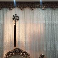 شش متری نیم پرده وهفت متر کتیبه آویز وسط پرده