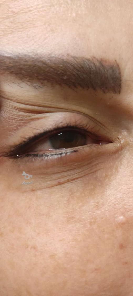 خدمات زیبایی فیبروز شیدینگ لب خط چشم و بن مژه.