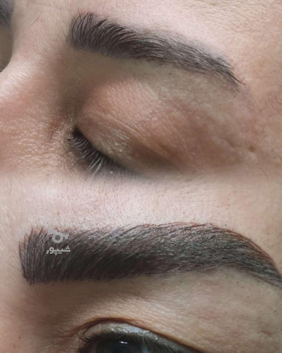 خدمات زیبایی فیبروز شیدینگ لب خط چشم و بن مژه.
