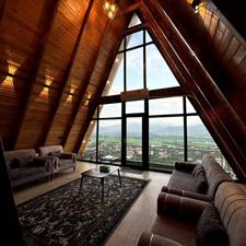 اجاره روزانه کلبه چوبی استخر دار شیردارکلا