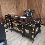 مبلمان اداری میز مدیریت خم اریکا مدرن