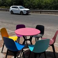 میز و صندلی پلیمری مدل تیکا