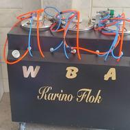 دستگاه آبکاری استیل(a.b) دستگاه مخمل پاش dj