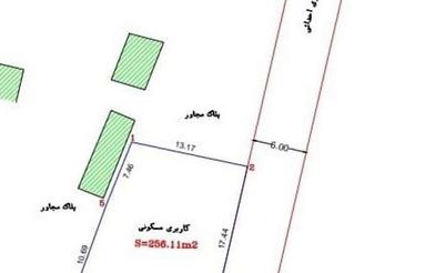 256 متر زمین تمام مسکونی ویودار/لاهیجان