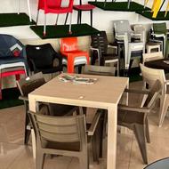 میز و صندلی پلیمری مدل جاسمین