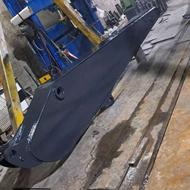 بیل مکانیکی کوماتسو و هیوندای ساخت دکل بلند و فابریک