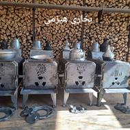 بخاری هیزمی ورق دو میل با درب شیشه نسوزمستقیم از تولیدی بگیر