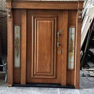 درب ضد سرقت روکش راش نمای کرتین وال کامپوزیت ضدسرقت کدL254