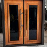 درب ضد سرقت گردوآمریکایی درب اتوماتیک ضدسرقت کدL302