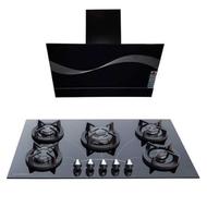 اجاق گاز پنج شعله و هود