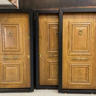 درب ضد سرقت روکش راش نرده استیل ضدسرقت کدL412