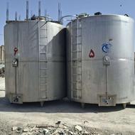 دو عدد مخزن استیل پروسس 15000لیتری سه جداره میکسر تانکر شیر