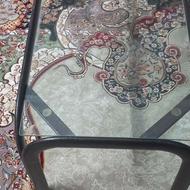 میز عسلی فرفورژه سالم و تمیز