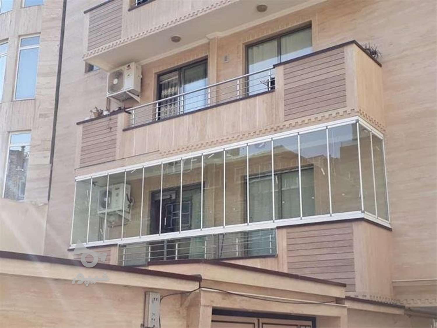 شیشه ریلی تاشو بالکنی سلیمانی