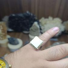 خرمهره اصل گرمی انگشتر نقره 925