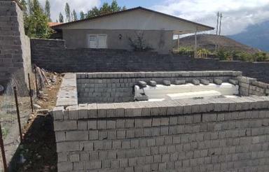 ویلا نیمه کاره 250 متر زمین/دوردیوار با کرسی