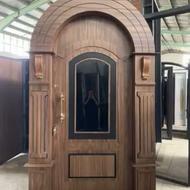 درب ضد سرقت کلاسیک روکش راش:”کدLa642”/نرده استیل ضدسرقت