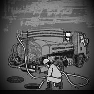 تخلیه چاه با پمپ لجنکش